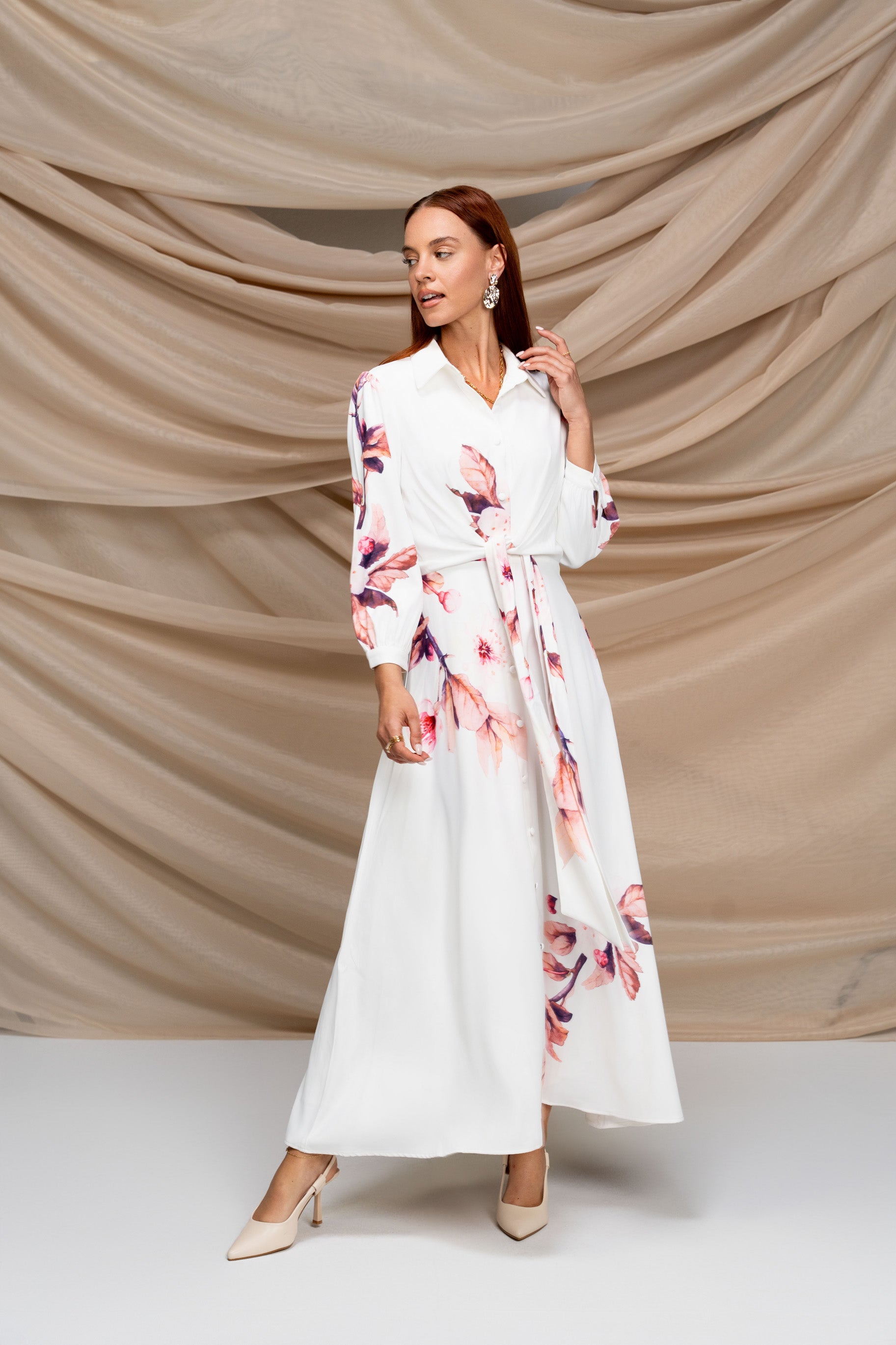 【Loulouseoul】Water Lily Slim Fit Dress Water Lily Long Slip Dress | PQ Swim